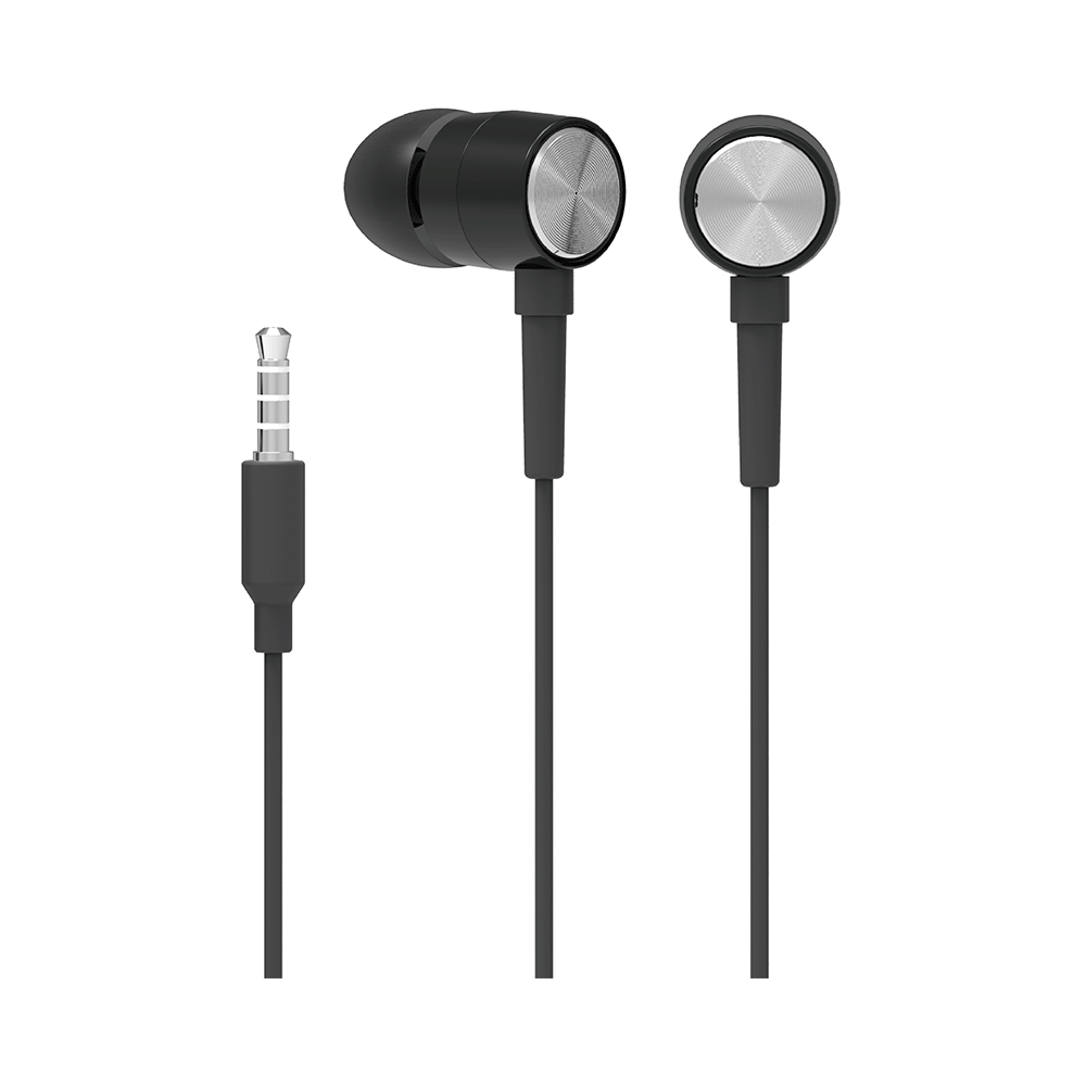 Earphone Fone De Ouvido Earphone Hp Dhh-1111 Intra C/ Mic Preto
