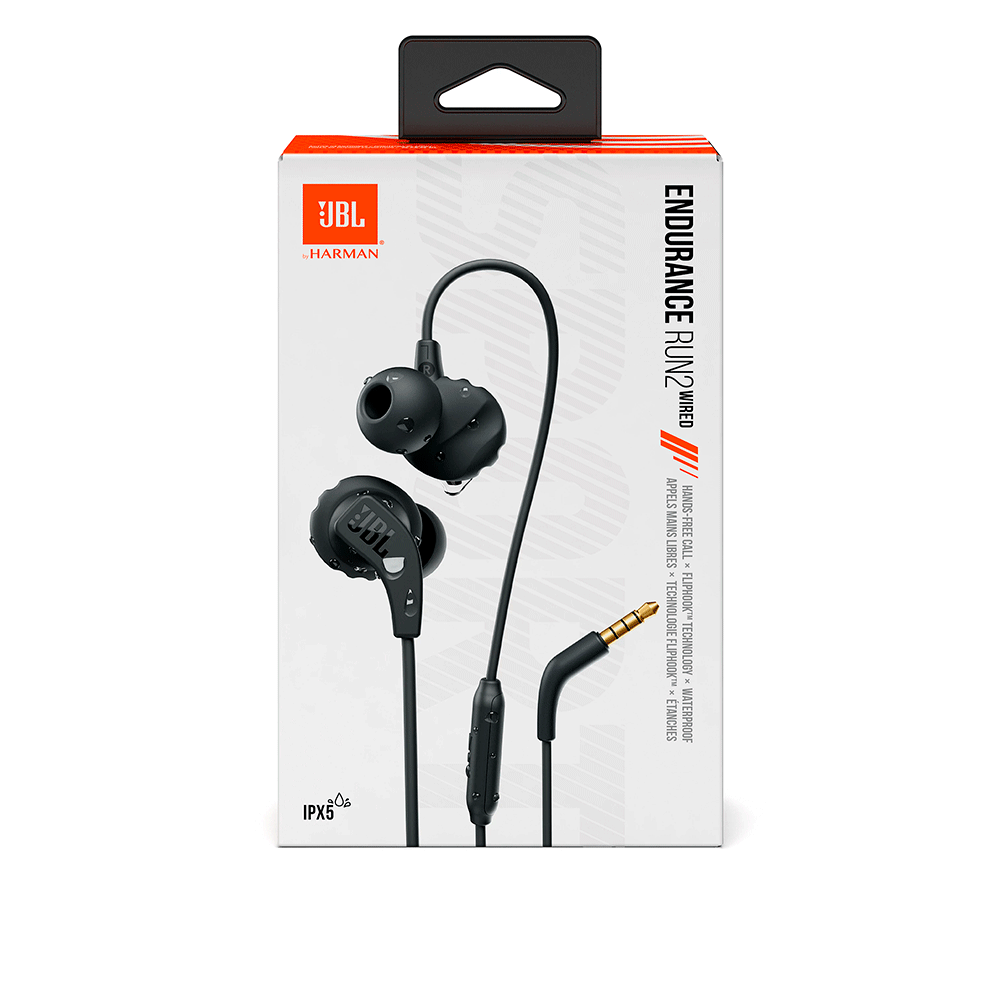 Earphone Fone De Ouvido Jbl Endurance Run 2 Preto Original Microfone