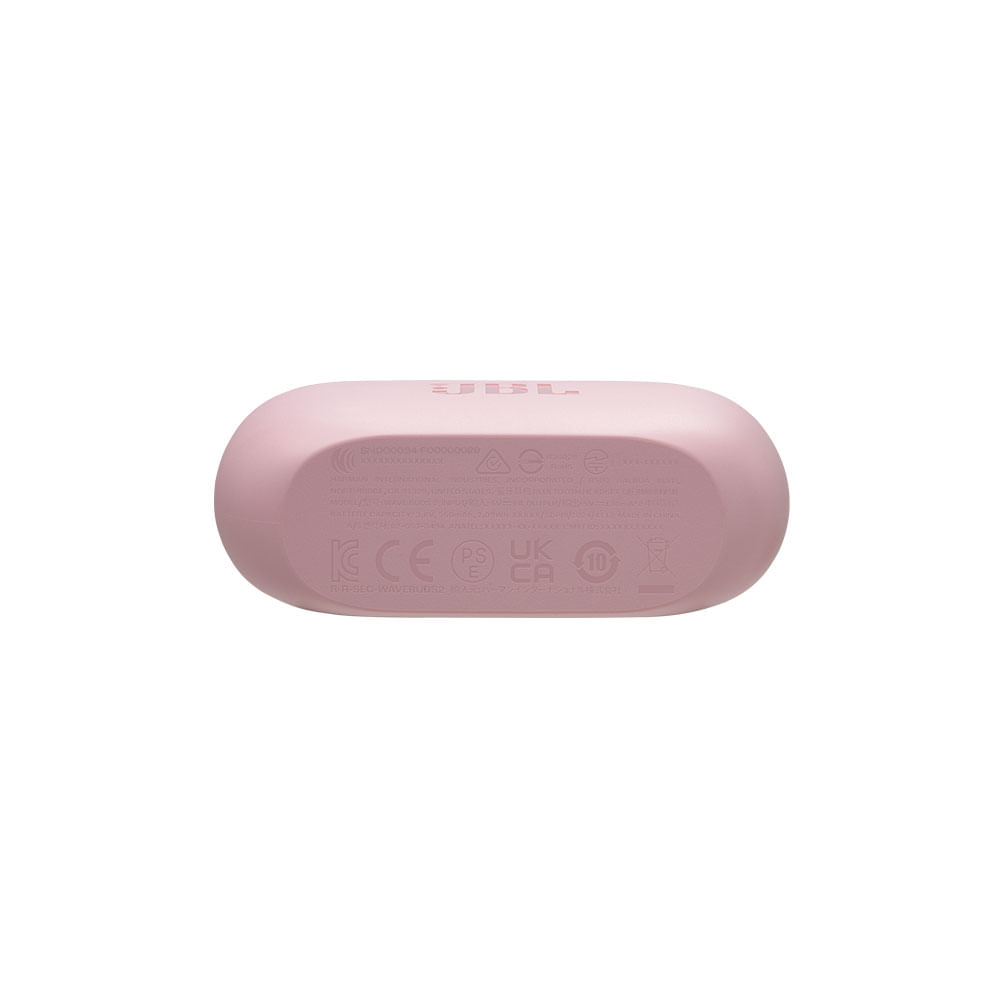 Earphone Fone De Ouvido Bluetooth Jbl Wave Buds 2 Rosa Original Nf