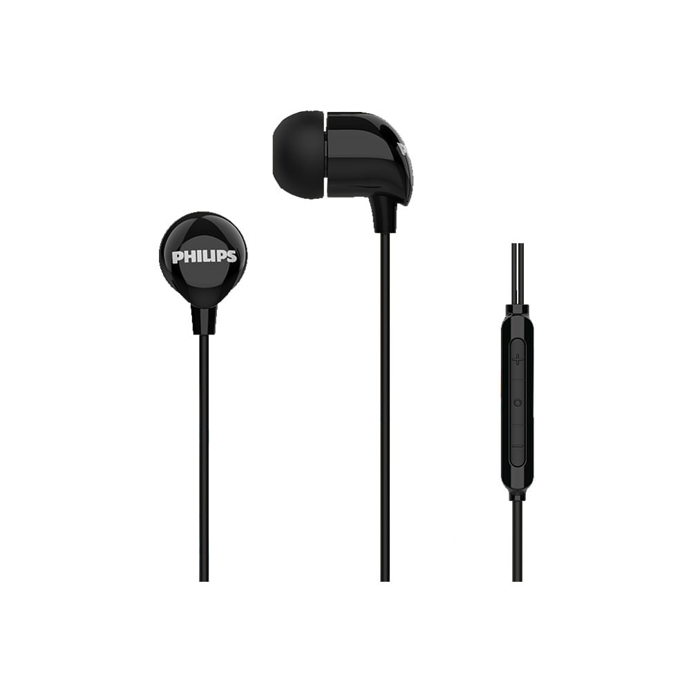 Earphone Fone De Ouvido Tipo C Com Fio Philips Tae2146bk/00 Pretoa