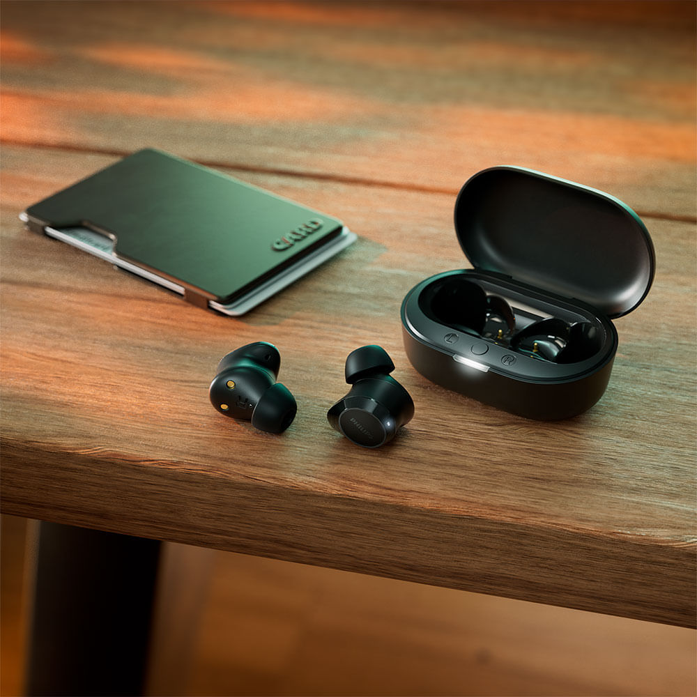 Earphone Fone De Ouvido Earphone Bluetooth Philips Tat1209 Tws Preto