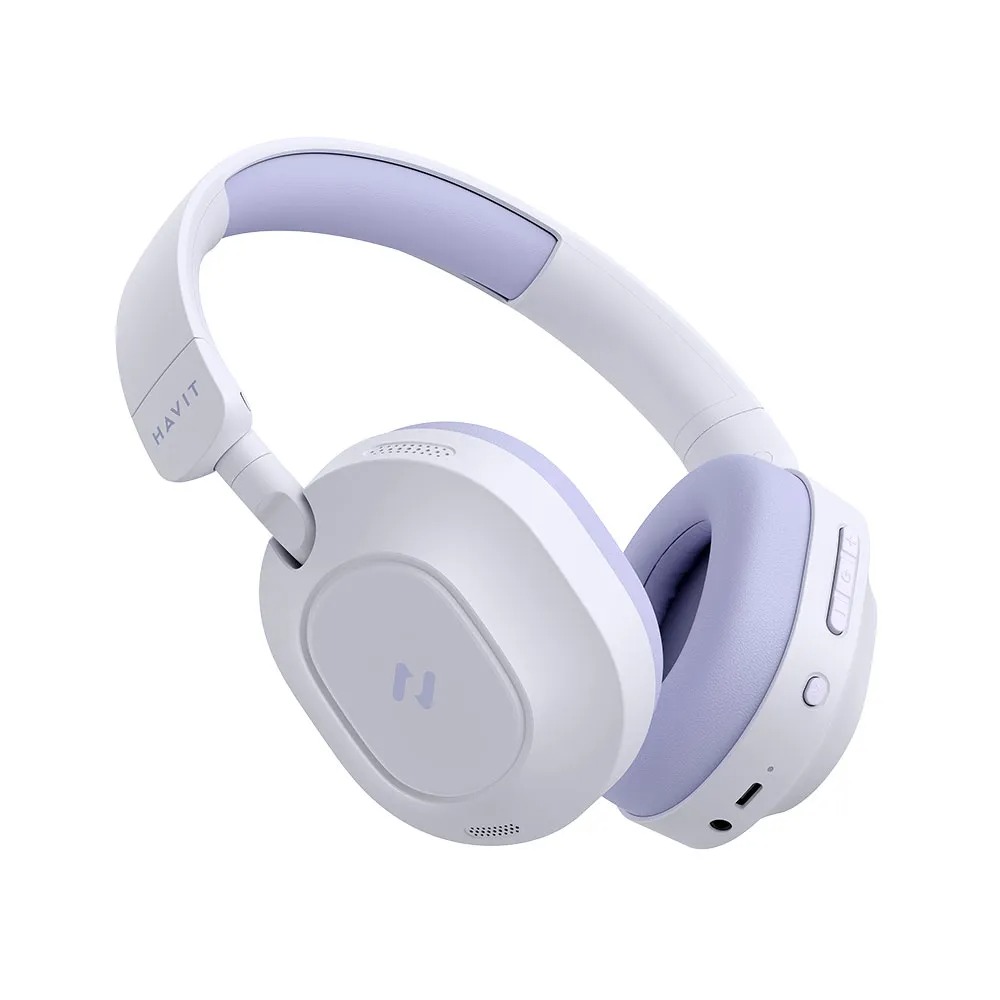 Headphone Fone de Ouvido Havit H668bt, Cancelamento Ativo De Ruído - Roxo