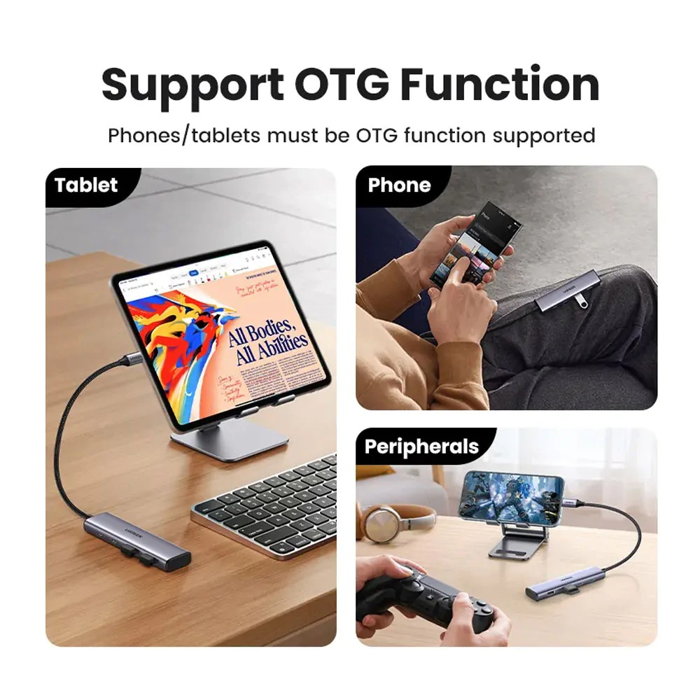 Hub Ugreen Usb-c 3.0 Para 2Usb-a E 2 Usb-c -cm473-15395