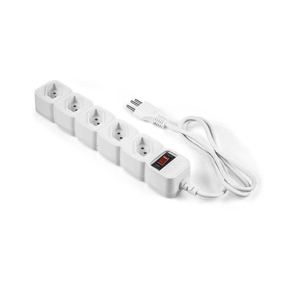 Filtro de Linha Intelbras EPE 205 Branco Bivolt 5 Tomadas (1)