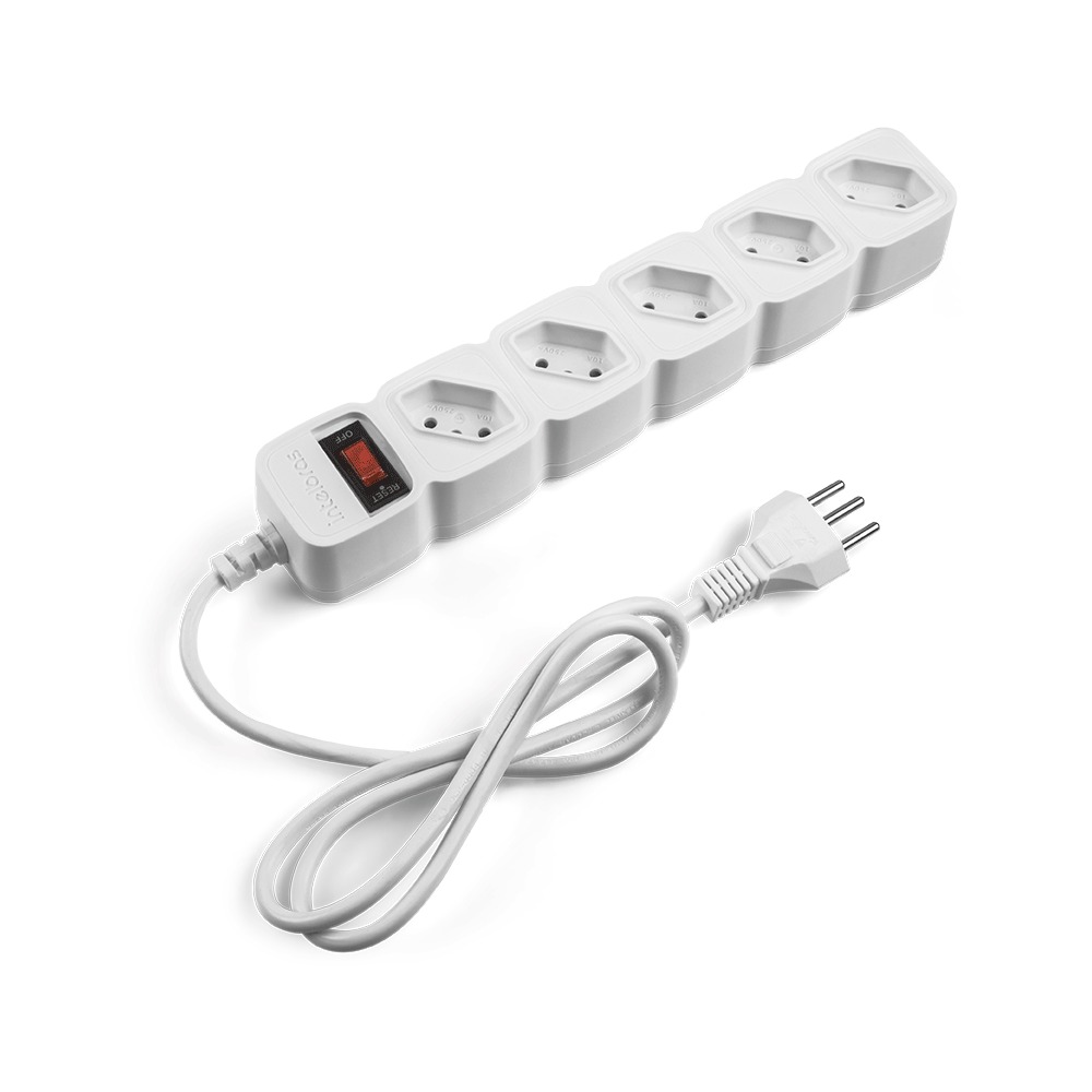 Filtro de Linha Intelbras EPE 205 Branco Bivolt 5 Tomadas (1)