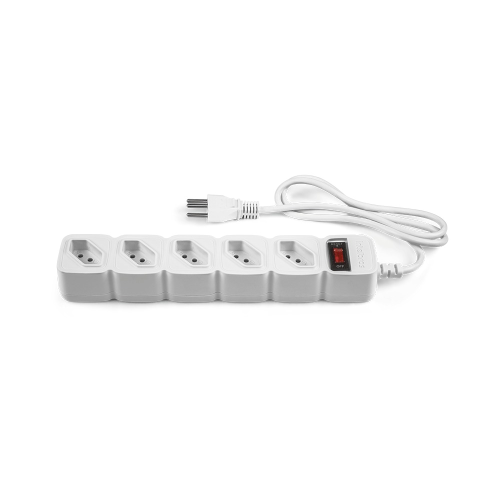Filtro de Linha Intelbras EPE 205 Branco Bivolt 5 Tomadas (1)