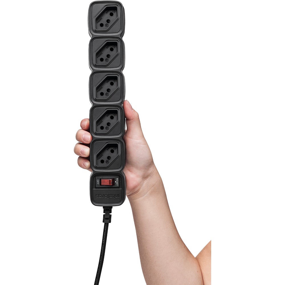 Filtro de Linha Intelbras EPE 205 Preto Bivolt 5 Tomadas (1)