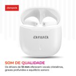 Fone De Ouvido Aws-eb-05-w Earbud Branco Aiwa Bivolt Branco