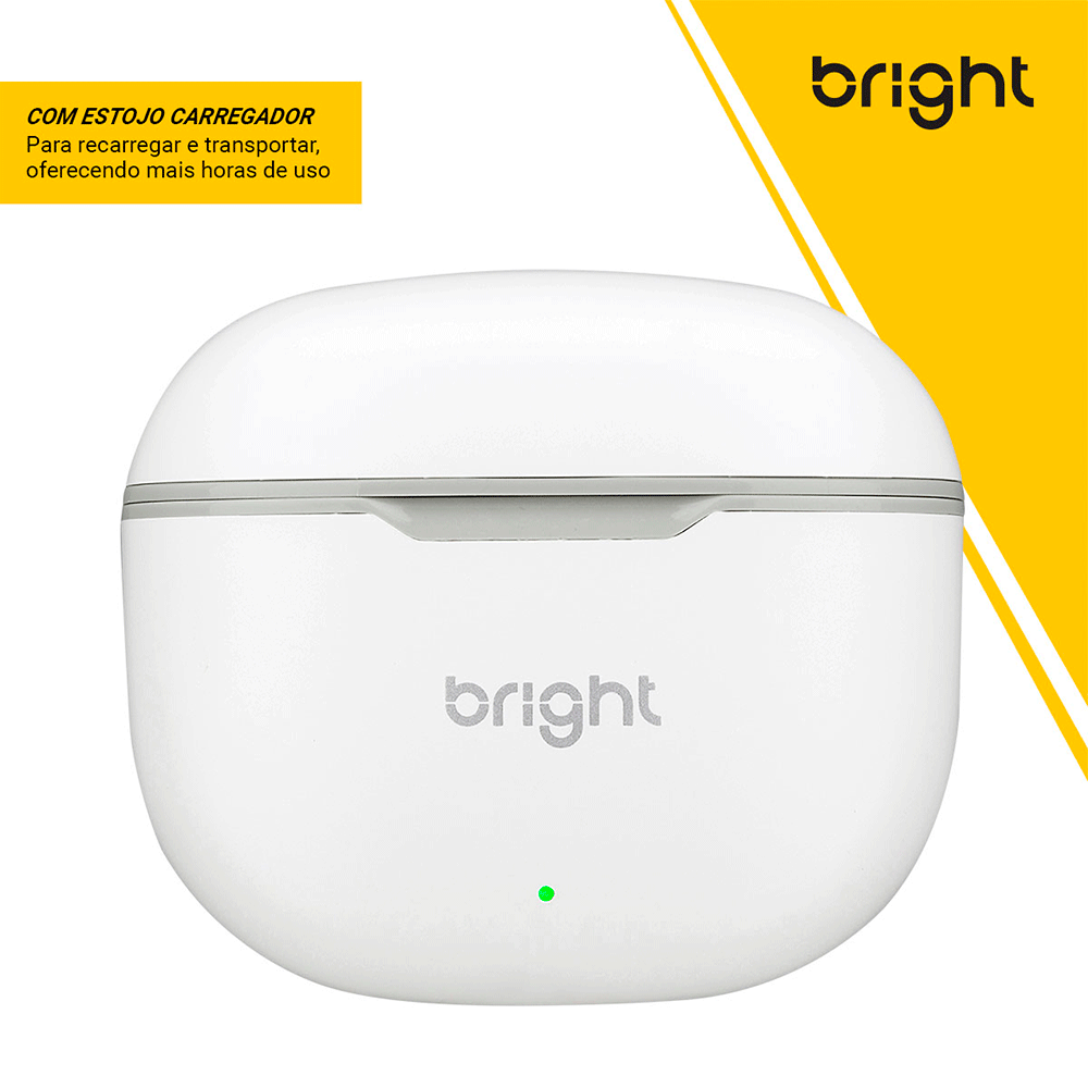 Fone de Ouvido Bright Beatsound II Bluetooth 5.1 FN565 Branco