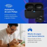 Fone De Ouvido Bluetooth Philips Taq2000bk Corrida Esportes