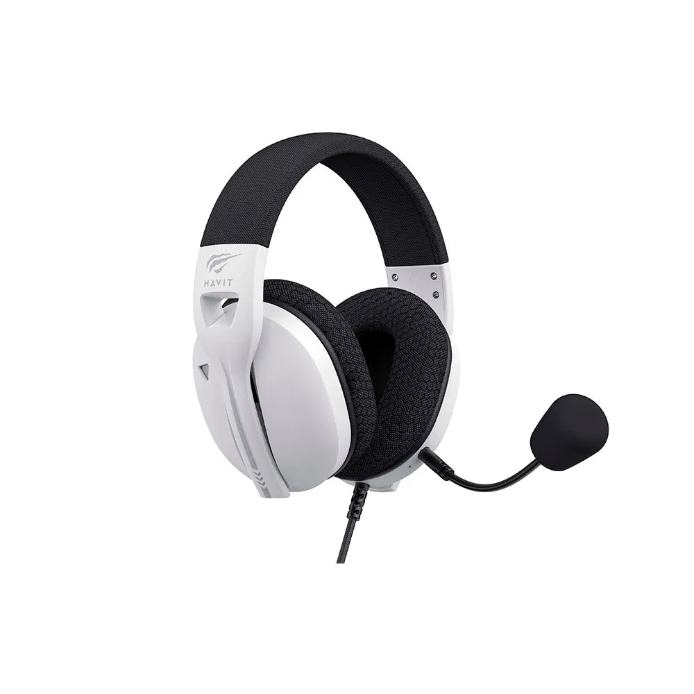Headset HAVIT FUXI-H5D, 3.5MM, Drivers de 50MM. White