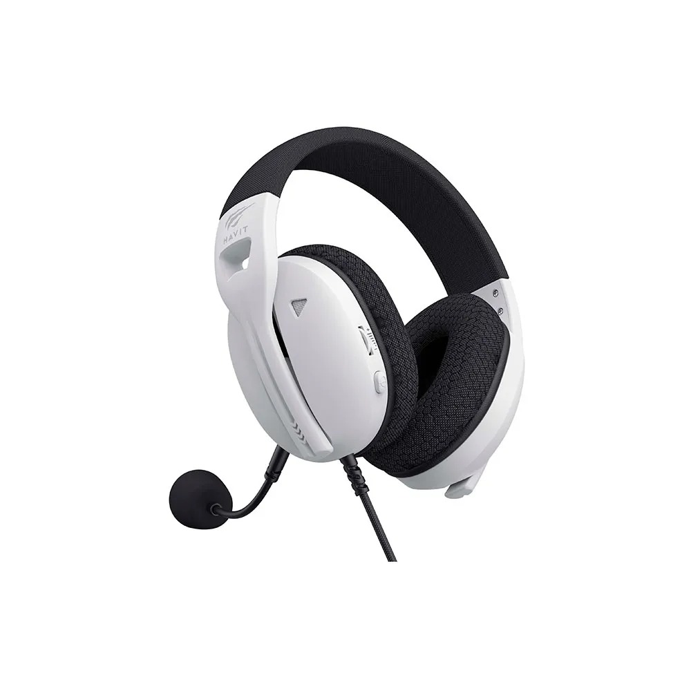 Headset HAVIT FUXI-H5D, 3.5MM, Drivers de 50MM. White