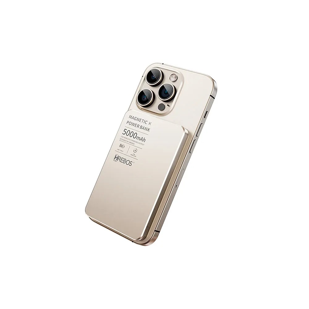 Carregador Magnético Hrebos Pb-912 Power Bank Indução 20w