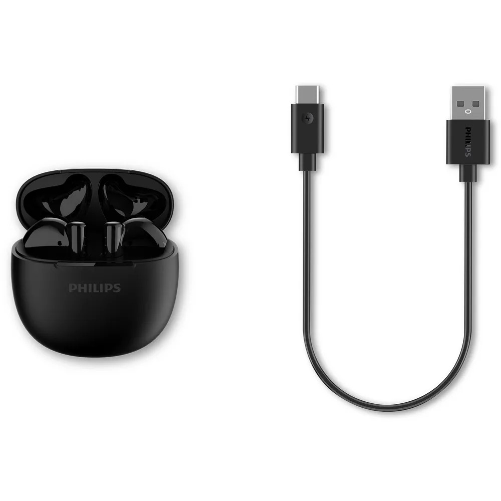 Fone de Ouvido TWS Philips TAT1139BK, Drivers 13mm, Bluetooth 5.4