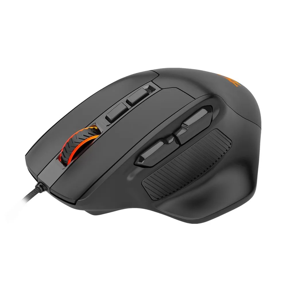 Mouse Gamer Redragon, 12400 DPI, USB, 7 Botões - M806-RGB Preto