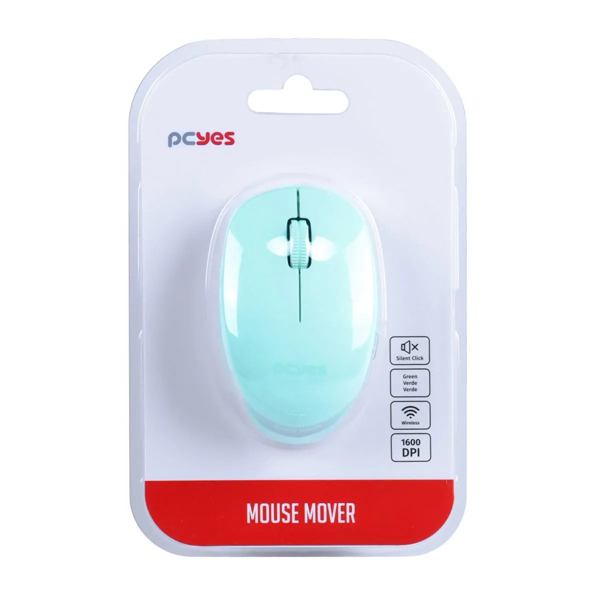 Mouse Sem Fio Mover Green 1600Dpi - Wireless 2.4Ghz - Silent Click - Pmmwscw