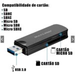 Leitor De Cartão De Memória Sd Portátil Super Speed Usb 3.0 - Ac290
