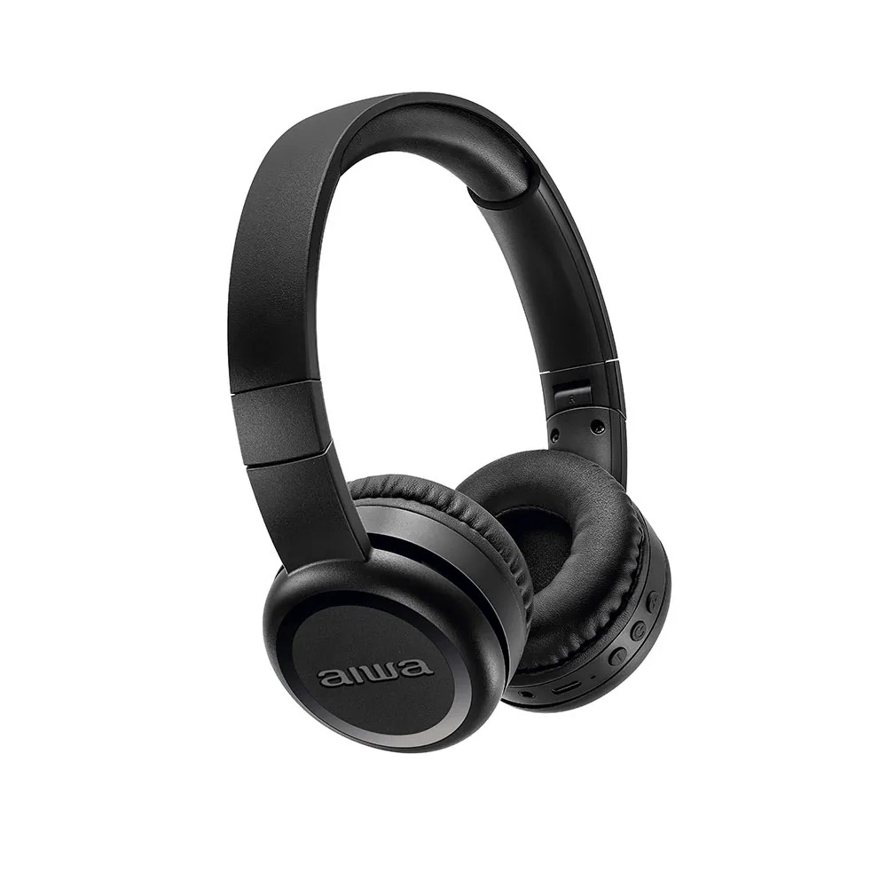 Headphone Fone De Ouvido Aiwa Aws-hp-03-b Bluetooth Preto - Preto