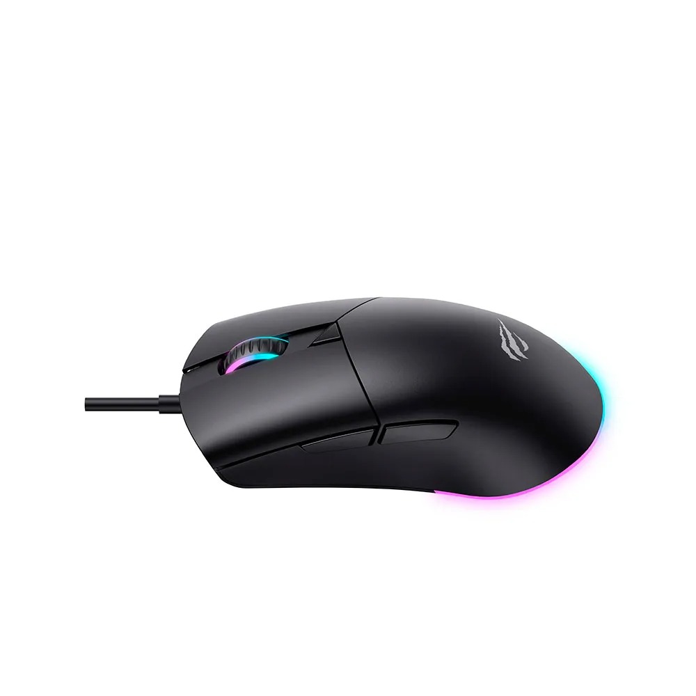 Mouse Gamer Havit MS1038, 8000DPI, USB, RGB, 7 Botões Preto (1)