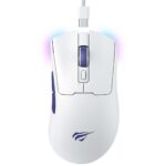 Mouse Gamer Havit Ms966s 3 Tipos Conexões Rgb Recarregável - Branco