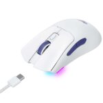 Mouse Gamer Havit Ms966s 3 Tipos Conexões Rgb Recarregável - Branco