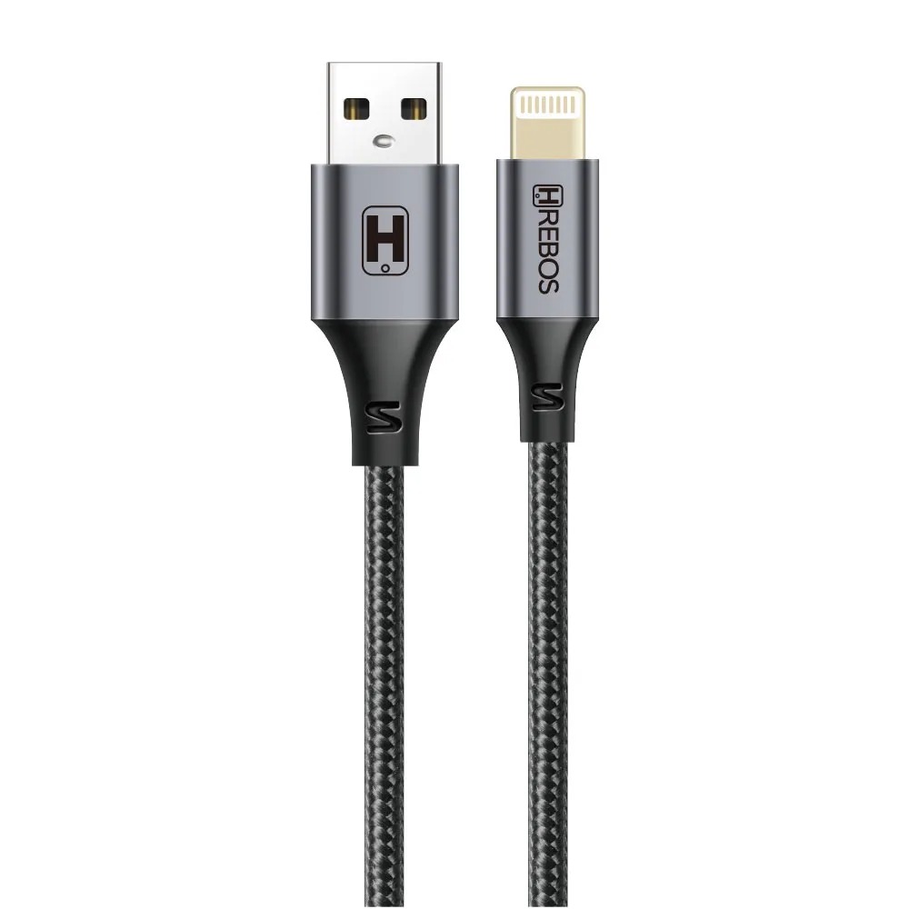 Cabo Hrebos Cb-219i Usb-a Para Lightning Carregador E Dados Preto