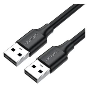 Cabo Ugreen Usb 2.0 Macho X Macho 1 Metro Conexão 480mbps Preto