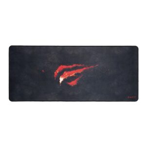 Mousepad Gamer Havit 70x30cm Hv-mp861 Preto Borda Costurada Preto Logo