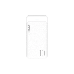 Carregador Portátil Móvel Power Bank Hrebos 10000mah Branco