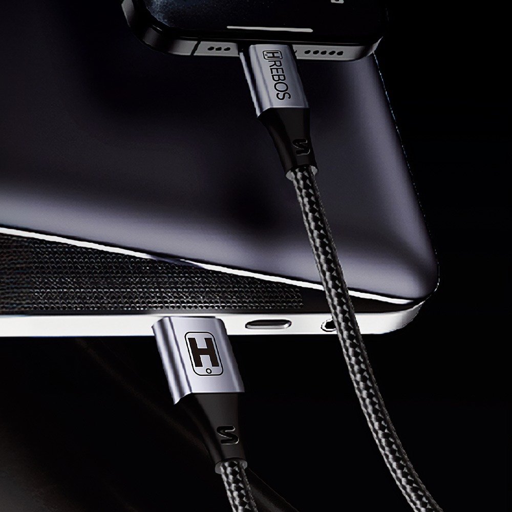 Cabo Hrebos Cb-219i Usb-a Para Lightning Carregador E Dados Preto