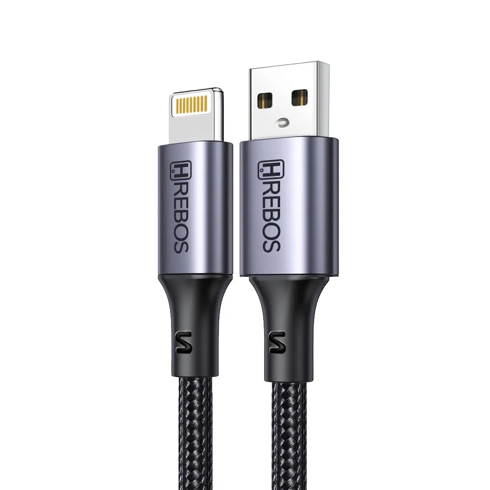 Cabo Hrebos Cb-219i Usb-a Para Lightning Carregador E Dados Preto