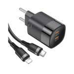 Carregador Hrebos 33w Turbo Usb-c P Lightning Crg-223i Preto (2)