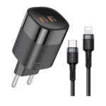 Carregador Hrebos 33w Turbo Usb-c P Lightning Crg-223i Preto (2)