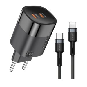 Carregador Hrebos 33w Turbo Usb-c P Lightning Crg-223i Preto (2)