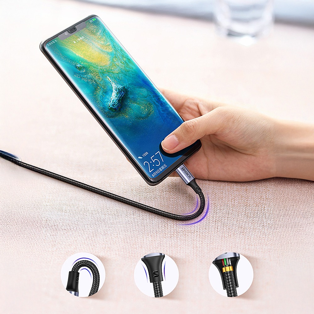 Cabo Hrebos Cb-219i Usb-a Para Lightning Carregador E Dados Preto