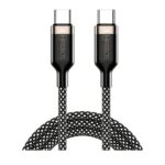 Cabo Hrebos Titanium Usb-c 100w Nylon 1m Preto Cb-366c Preto