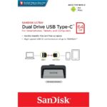 Pendrive Sandisk Ultra Dual Drive Go 64gb Usb-c Usb-a 3.1 Cinza Sandisk
