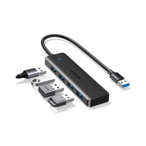 Hub Ugreen Cm219 25851 4 Portas Usb 3.0 5gbps Slim Preto