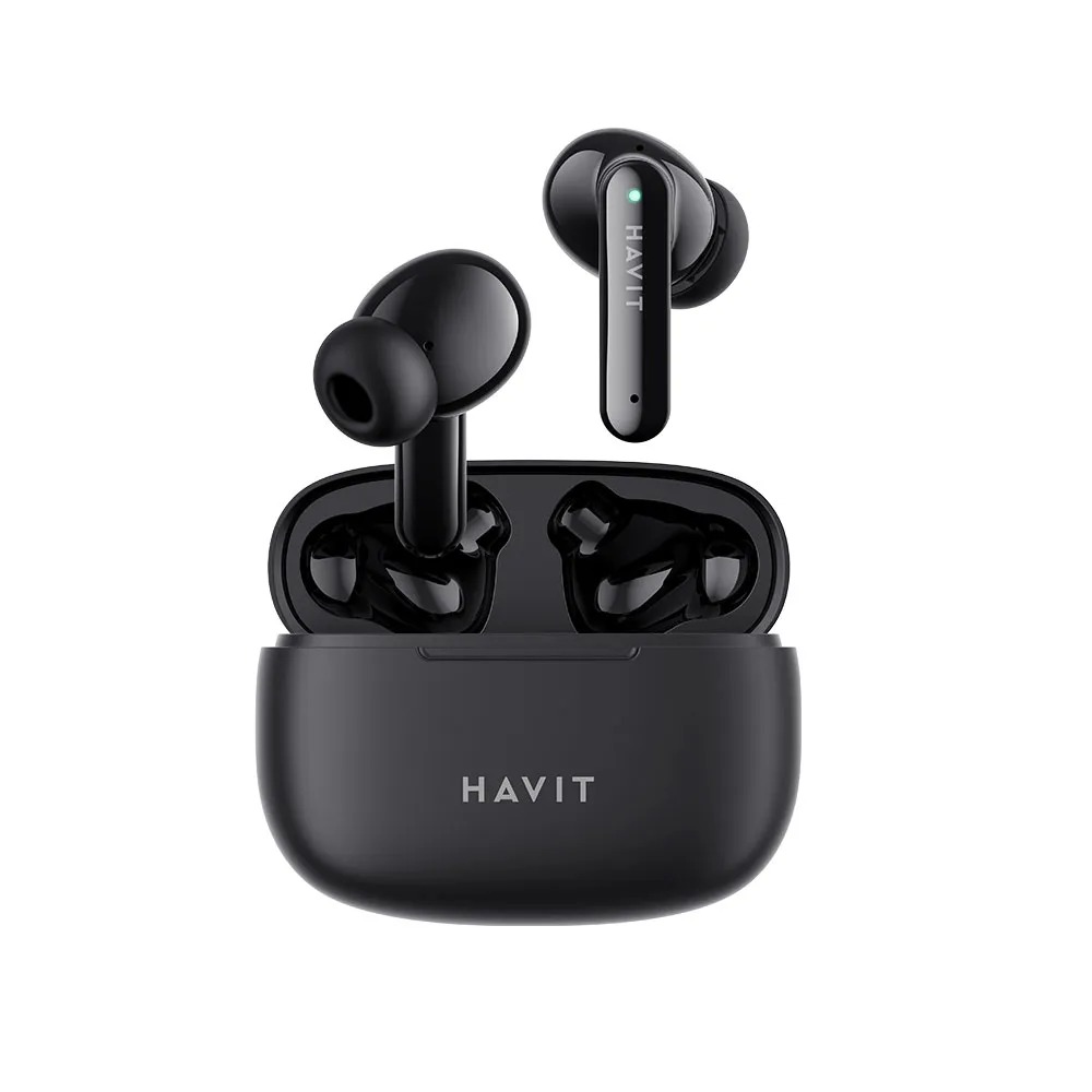 Fone Bluetooth Tws Havit Tw967 Pro V5.3 Dual Mic Touch Preto Preto