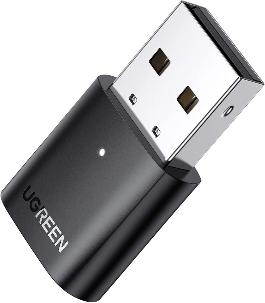 Adaptador Bluetooth 5.0 Ugreen CM390 USB para Windows com Áudio HiFi e 20m de Alcance