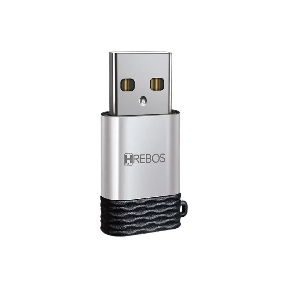 Adaptador Hrebos AD-209 USB-A Macho para USB-C Fêmea OTG
