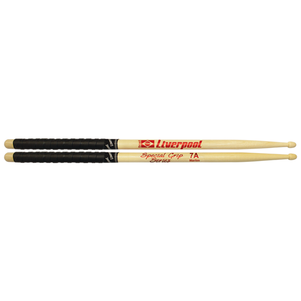 Baquetas Bateria Liverpool Special Grip 7a Ponta De Madeira