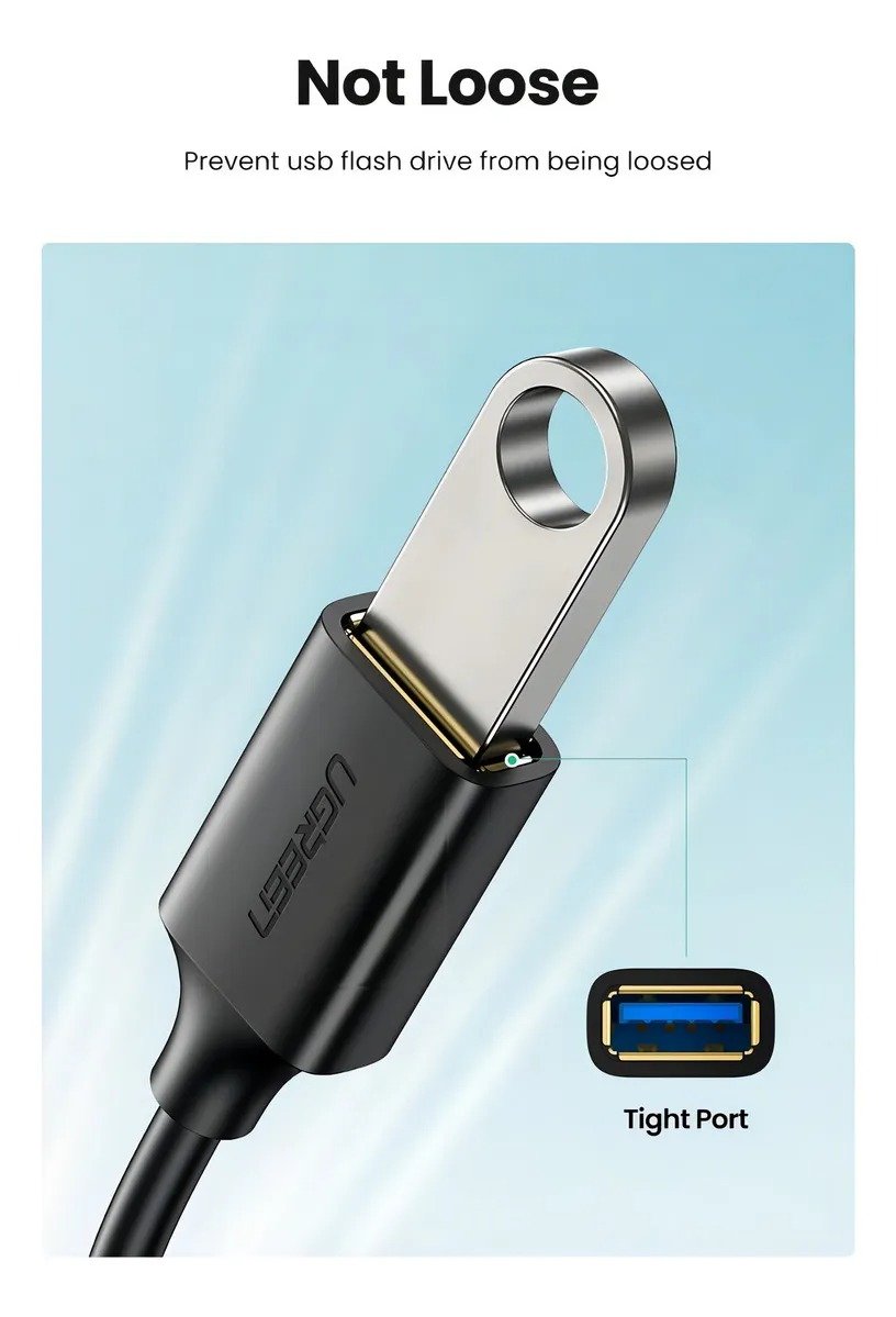 Cabo Adaptador Otg Ugreen Us154 30701 Usb-c P/ Usb 3.0 5gbps