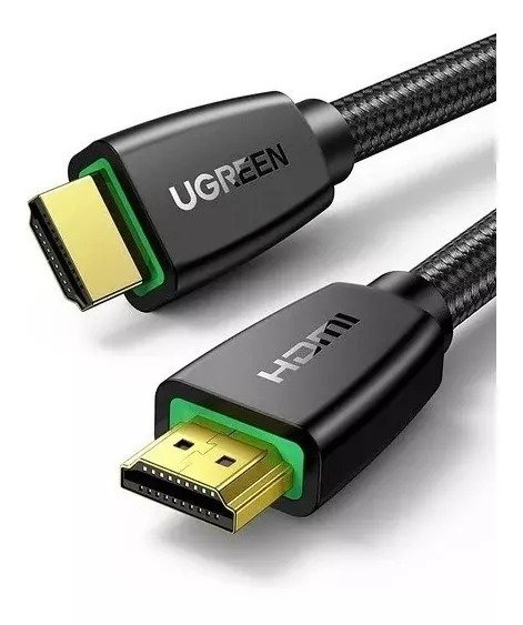 Cabo Hdmi Ugreen 40410 2.0 4k 60hz 3d Hdr Nylon Reforçado 2 Metros