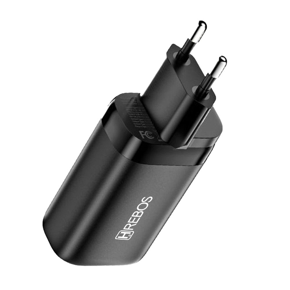 Carregador Hrebos Crg-202ci Chargewave 65w + Cabo Lightning