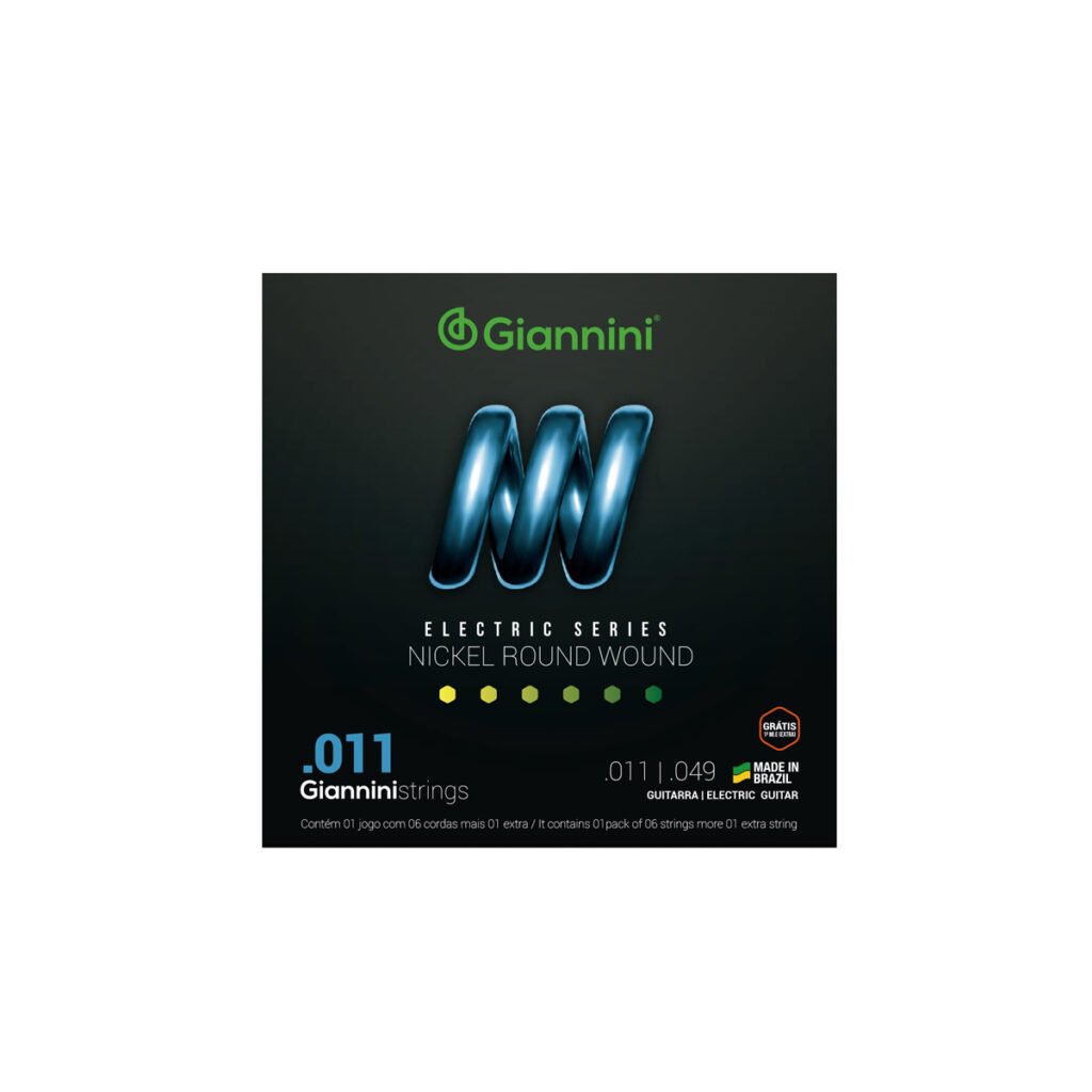 Encordoamento Corda Guitarra Giannini Nickel Round Wound 011