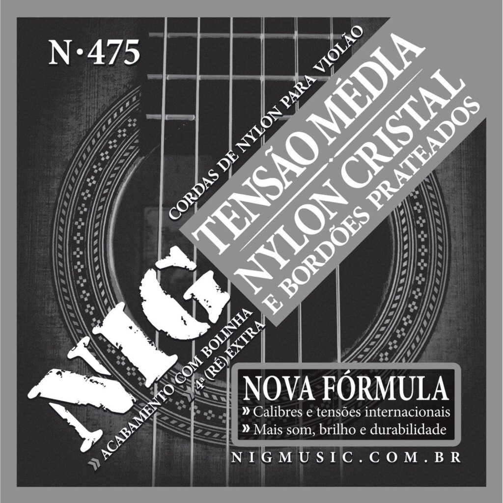 Encordoamento Violão Nylon .028 Nig N475 Tensão Média
