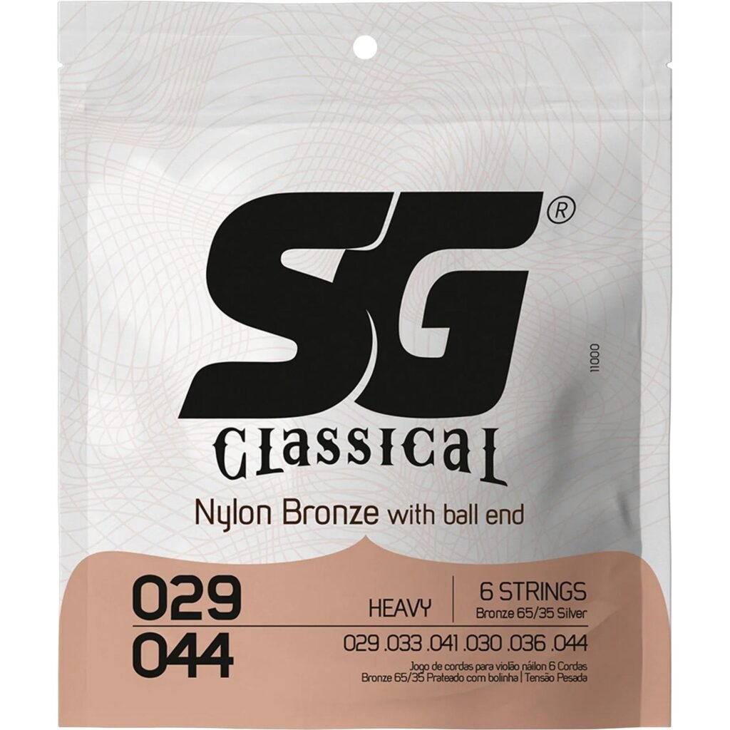 Encordoamento Violão Nylon .029 Sg Heavy Tensão Pesada