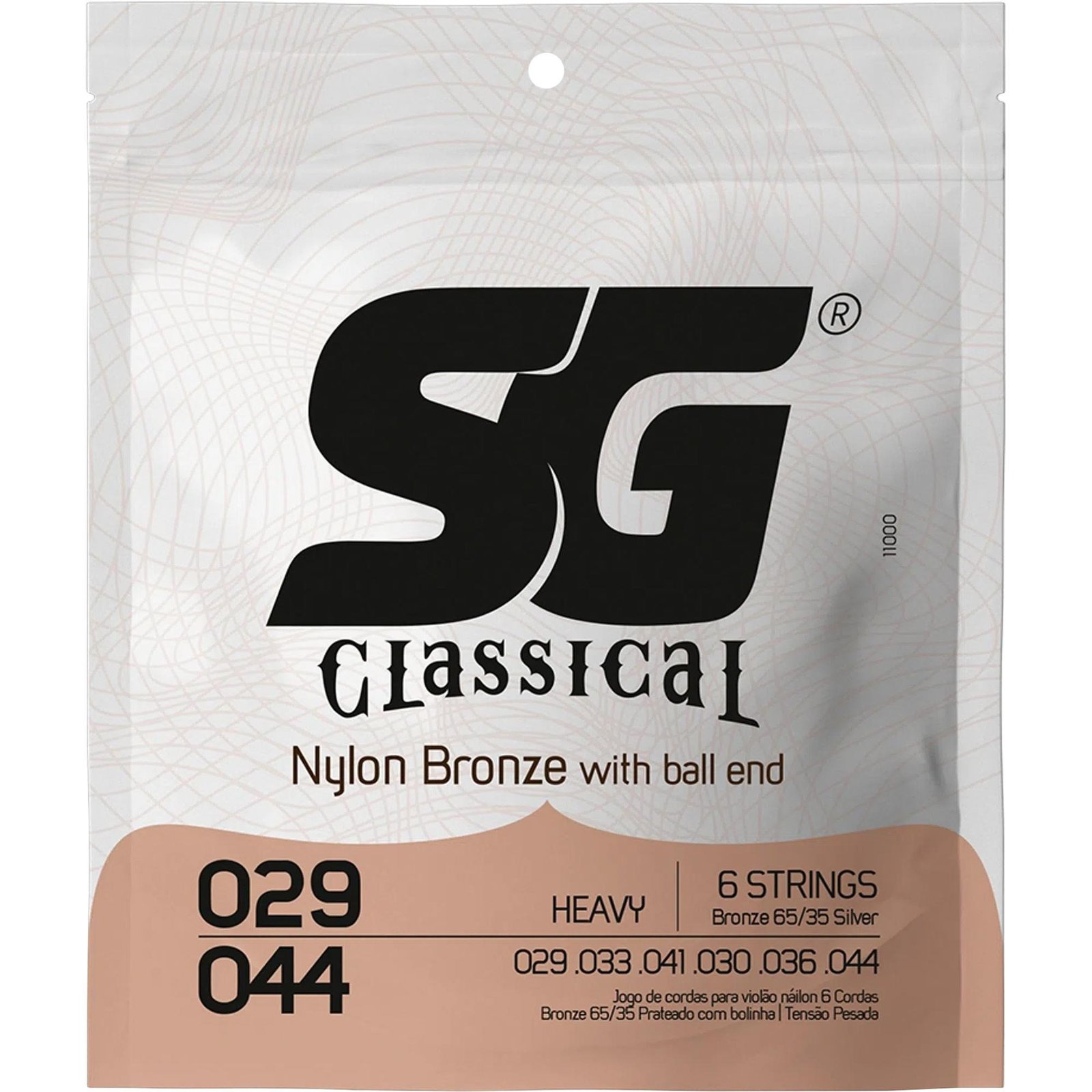 Encordoamento Violão Nylon .029 Sg Heavy Tensão Pesada