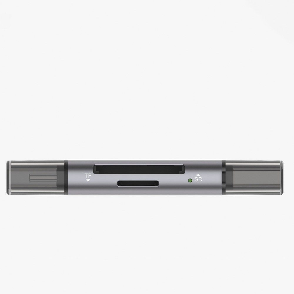 Leitor De Cartão Sd E Micro Sd Hrebos If-230 Usb 2.0 Cinza